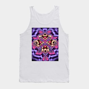 Purple symmetrical pattern Tank Top